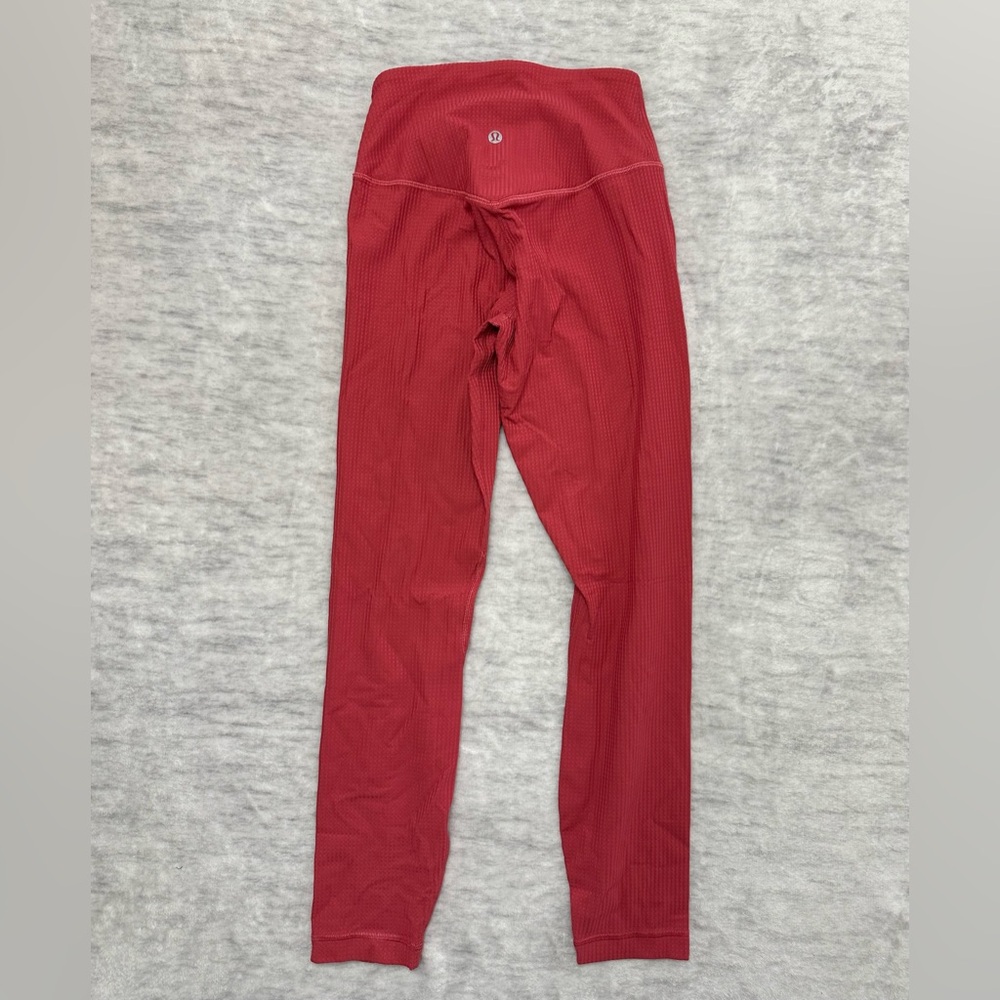 Lululemon V-Waist Yoga Tight 25" Grid Texture Leggings